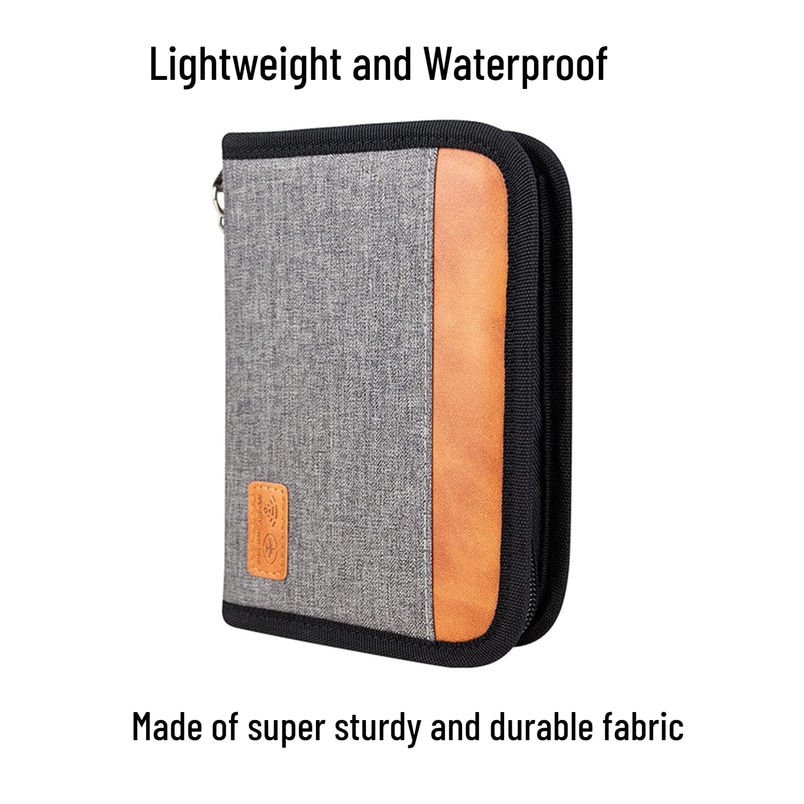 Soporte para pasaporte para la familia, cartera de viaje, cartera para pasaporte, documentos, organizador de bloqueo RFID con cremallera, bolsa de mano, billete de vuelo, tarjetas de crédito, hombres