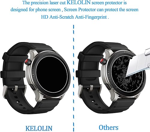 Miniatura 5 de Protector de pantalla de vidrio templado para Amazfit GTR 4, antiarañazos, antirreflejos, antihuellas, compatible con Amazfit GTR 4