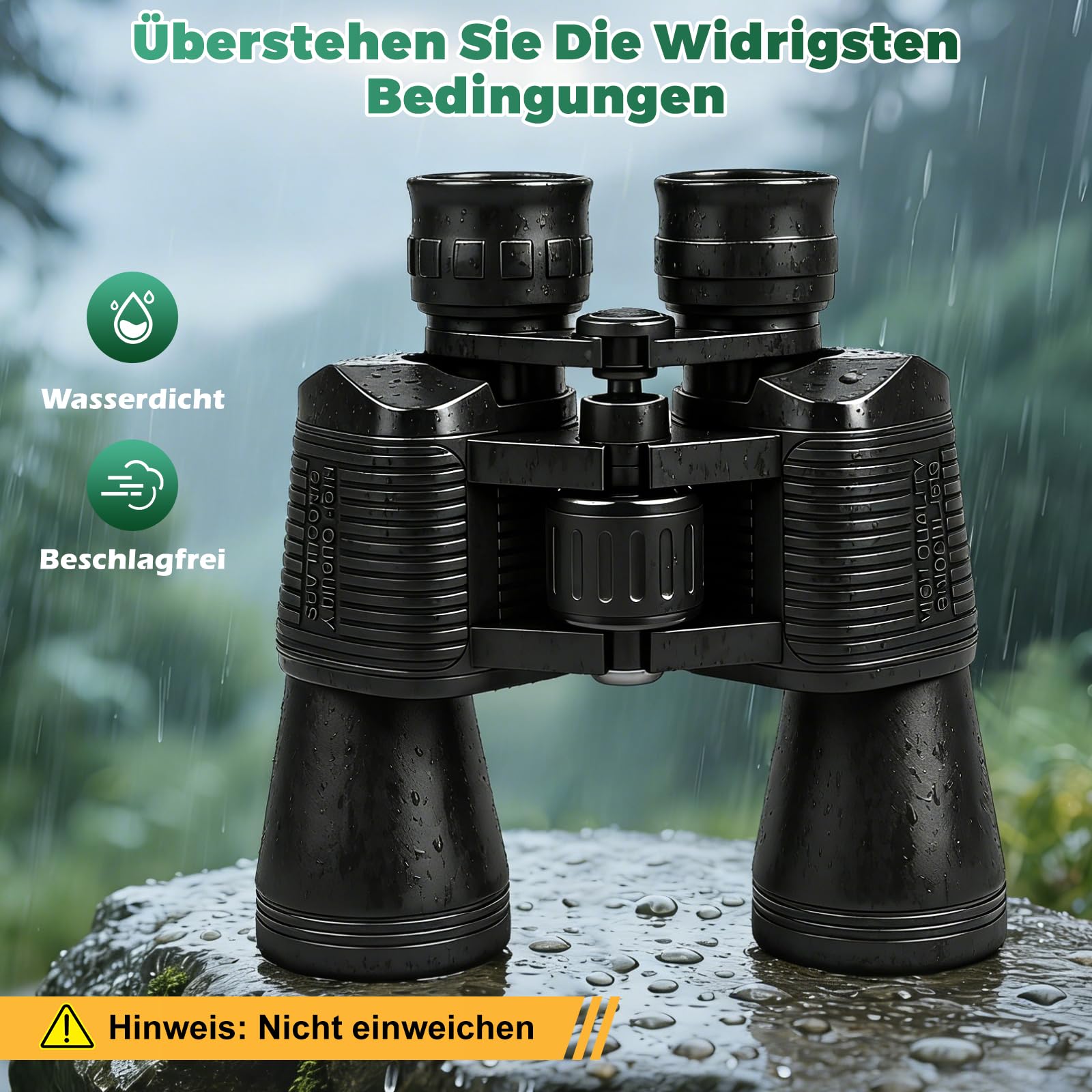 Fernglas 20X50 HD Kompakt Ferngläser Erwachsene Wasserdicht für Vogelbeobachtung, Jagd, Wandern,Konzert Sport im Freien,Fernglas mit BAK4 HD Prisma + FMC Objektiv, auch Brillenträger