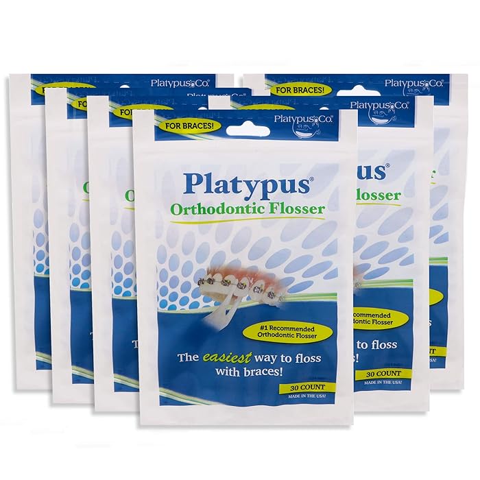 Buy Platypus Orthodontic Flossers for Braces Unique Structure Fits