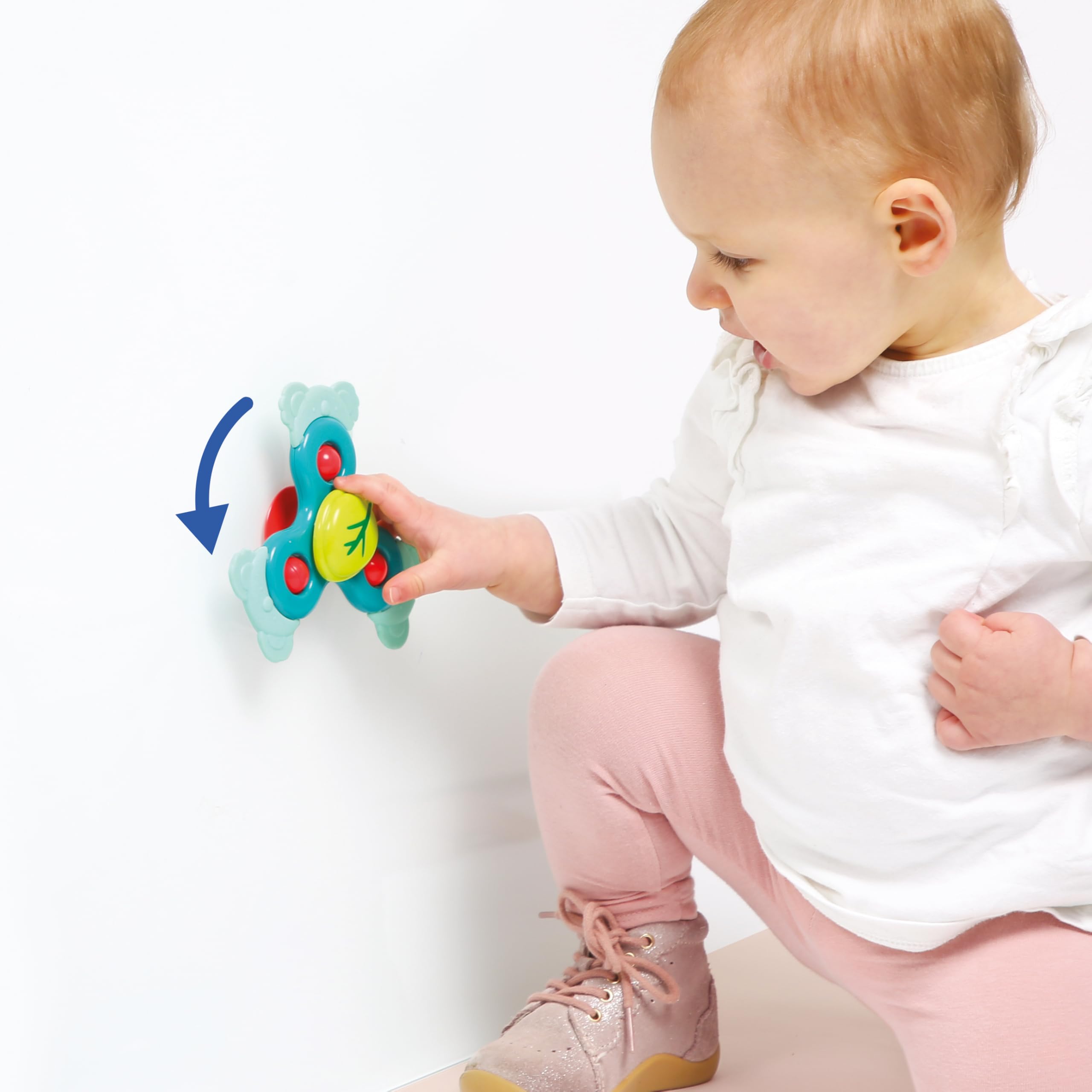 Baby Spinners Ludi – Lot De 3 Toupies à Ventouse, Textures Et Billes – Jouet D'éveil Et De Bain Dès 10 Mois !