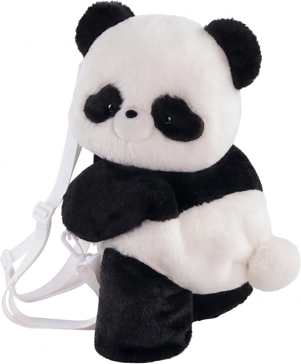 15'' Ultra-Soft Panda Plush Backpack - Adorable Stuffed Animal Bookbag, Unique Gift for Birthdays Travel & Everyday Adventures