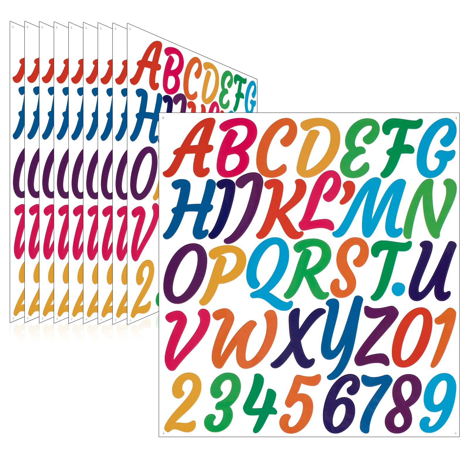 Letter Stickers,Mailbox Numbers,2 Inch Waterproof Vinyl Alphabet