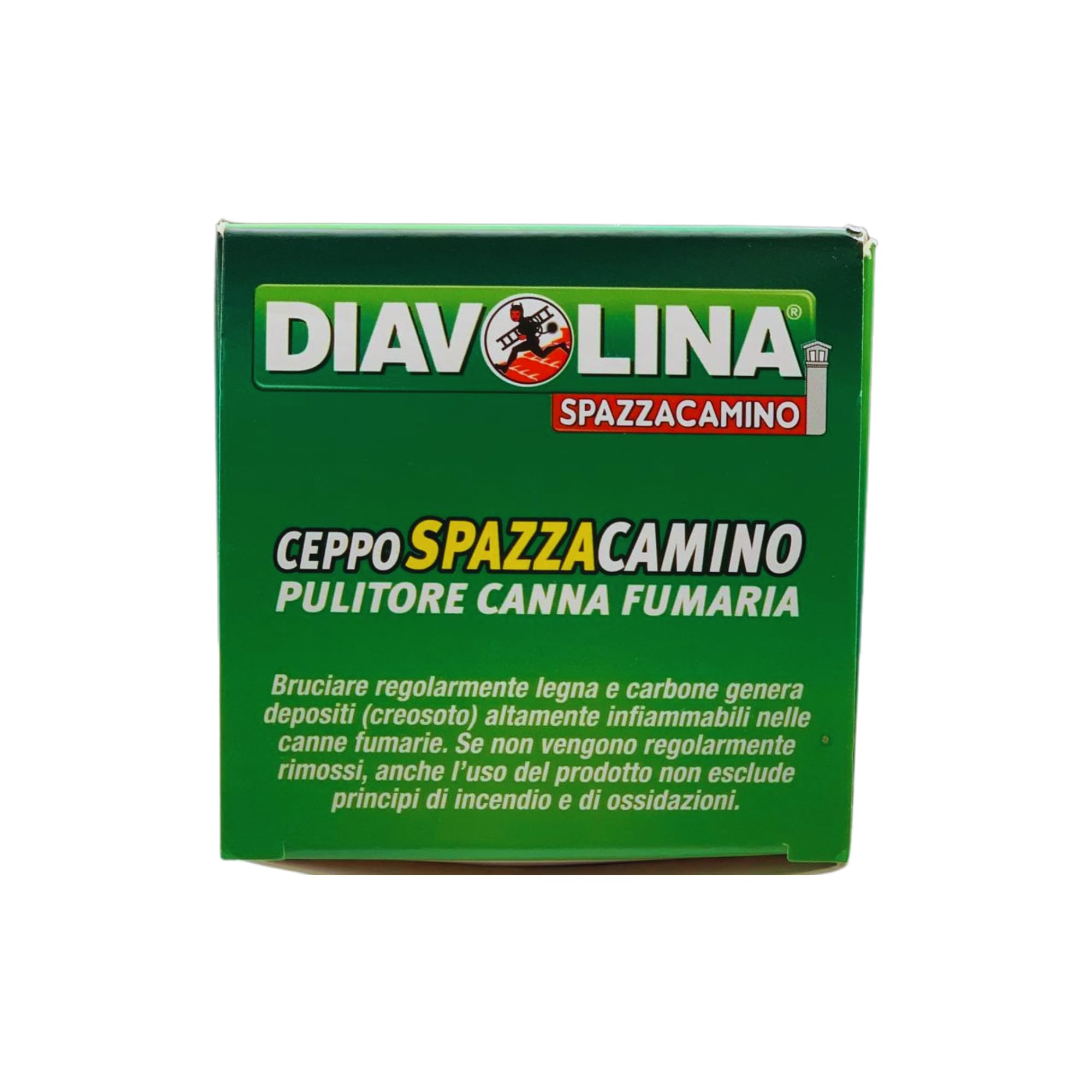 FEI FAN Ceppo SPAZZACAMINO, PULITORE Canna FUMARIA, DISTRUGGE LA FULIGGINE, PREVIENE Gli INCENDI, Sicuro per Tutti I Tipi di CAMINI E STUFE. (4 unità)