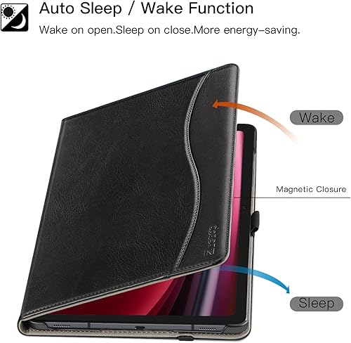 Miniatura 6 de ZtotopCases Funda para Samsung Galaxy Tab S10 Plus 2024S9 PlusS9 FE Plus 5G 12.4 pulgadas 2023, funda de piel sintética premium con correa de