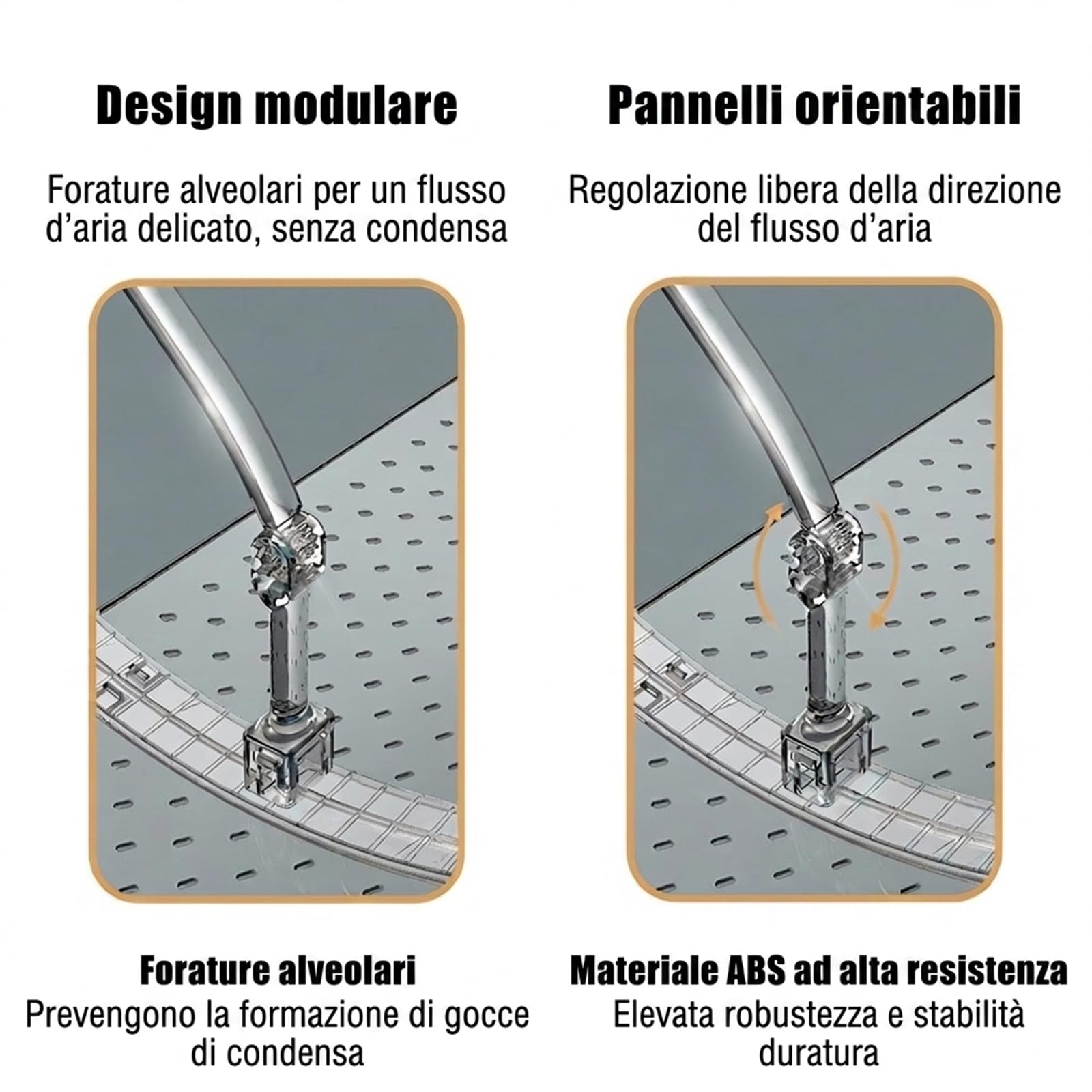 Deflettore per Condizionatore Universale, Deflettore Aria Condizionata per Condizionatori per Casa/Ufficio, Neonati, Anziani, Donne in Gravidanza - Trasparente