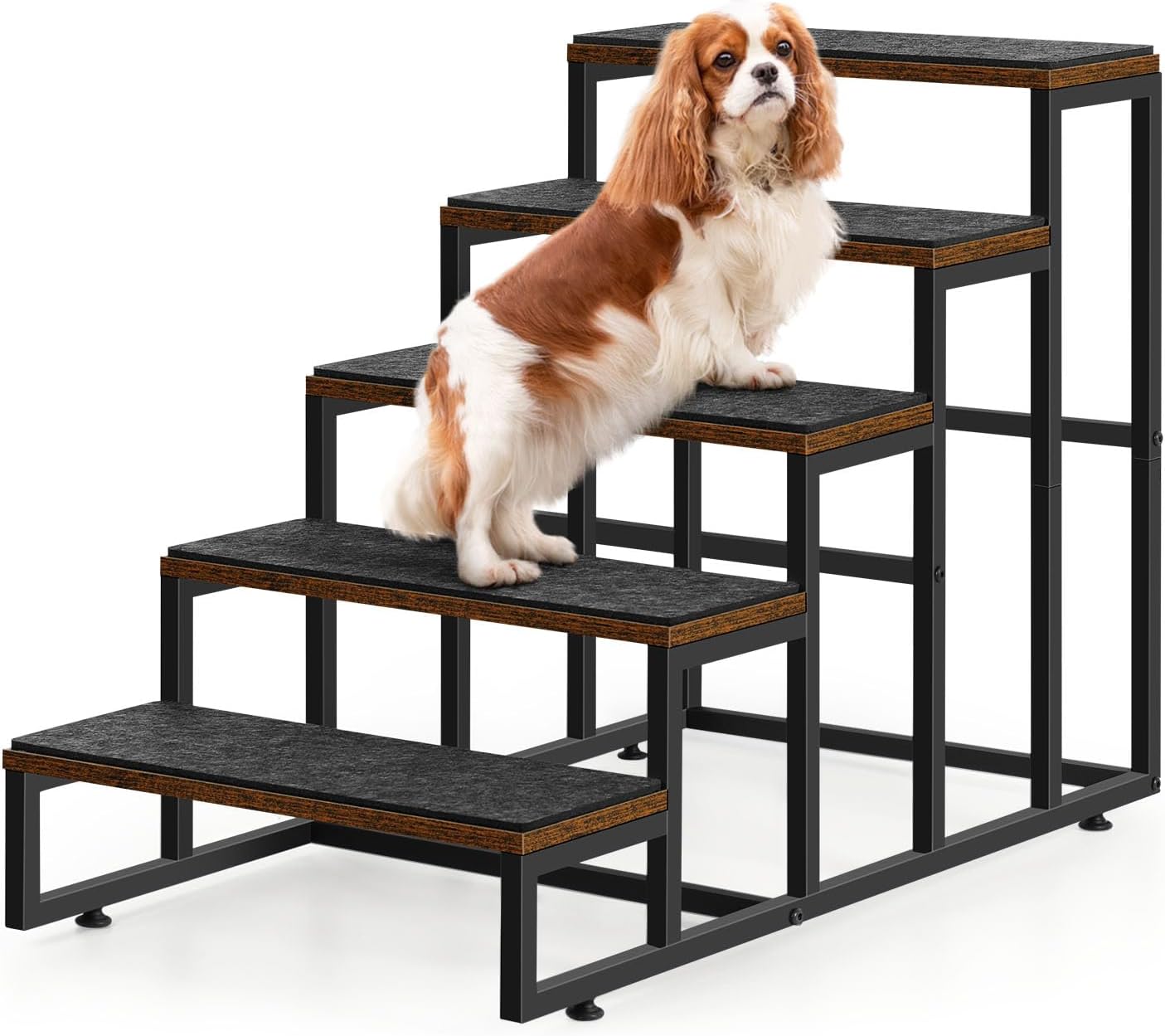 Pet Stairs for High Bed & Couch - 5 Steps Non-Slip