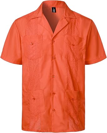 VATPAVE Mens Short Sleeve Button Down 