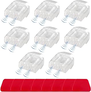 8 PCS Deer Whistles, Deer Warning Devices with Waterproof Adhesive Tapes, Car Save Deer Whistles Avoids Collisions Suitable for Vehicles, Trucks, SUVs, Car Accessories (Transparent)