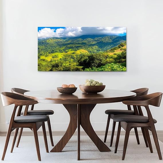Canvas Wall Art Prints Blue Mountains Jamaica Large Framed Wall Art Painting Artwork Poster Hanging Home Decor for Living Room Office Bathroom 20x40