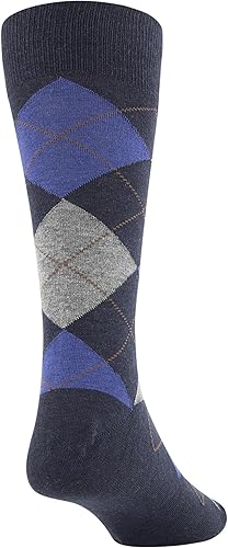 Miniatura 4 de GOLDTOE Calcetines de vestir Carlyle Argyle Crew para hombre, 3 pares