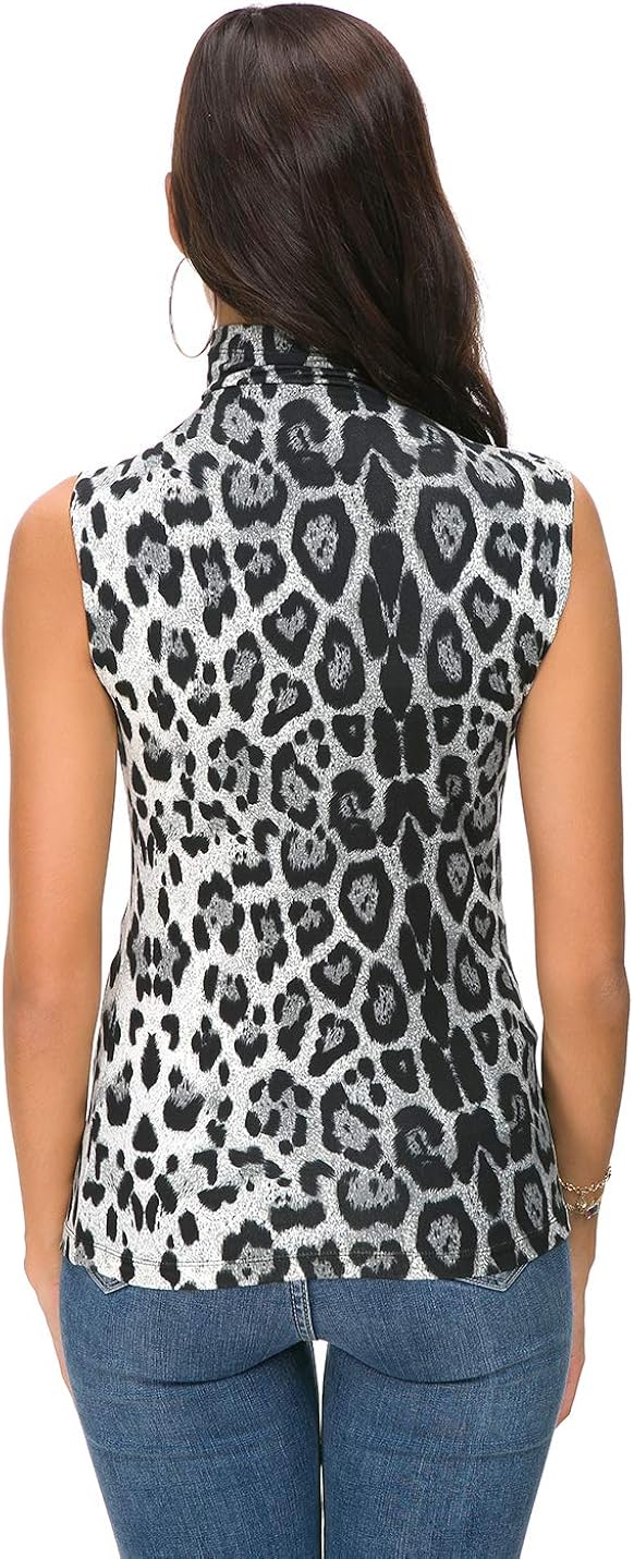 Womens Long Sleeve/Sleeveless Mock Turtleneck Stretch Fitted Underscrubs Layer Tee Tops