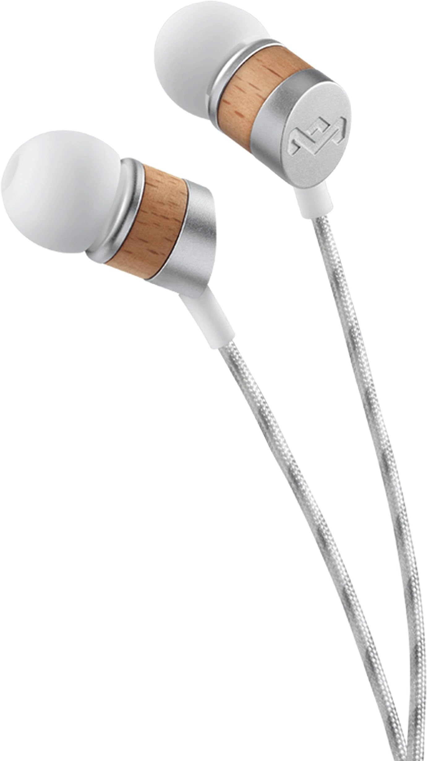 House of Marley, Uplift Wired In-Ear Headphones - 3-Button Control with Microphone on Cable, Noise Isolating, 8mm Dynamic Driver, 3 Ear Tip Sizes, Tangle-Free Braided Cable, EM-JE033-DR Drift