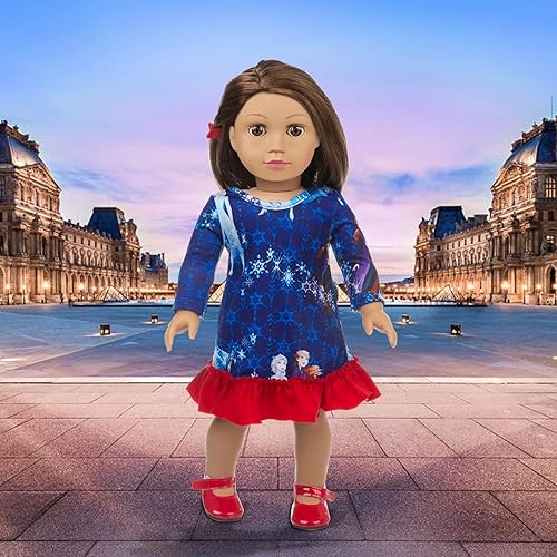 Miniatura 8 de Juego de 23 piezas de ropa de muñeca americana y accesorios para muñecas estadounidenses de 18 pulgadas, incluye 10 juegos completos de ropa,