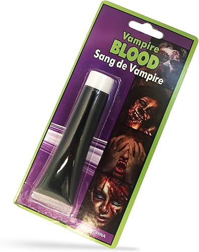 Maquillaje de disfraz de aspecto realista Sangre ZombieVampire Tube Blood 1 oz.