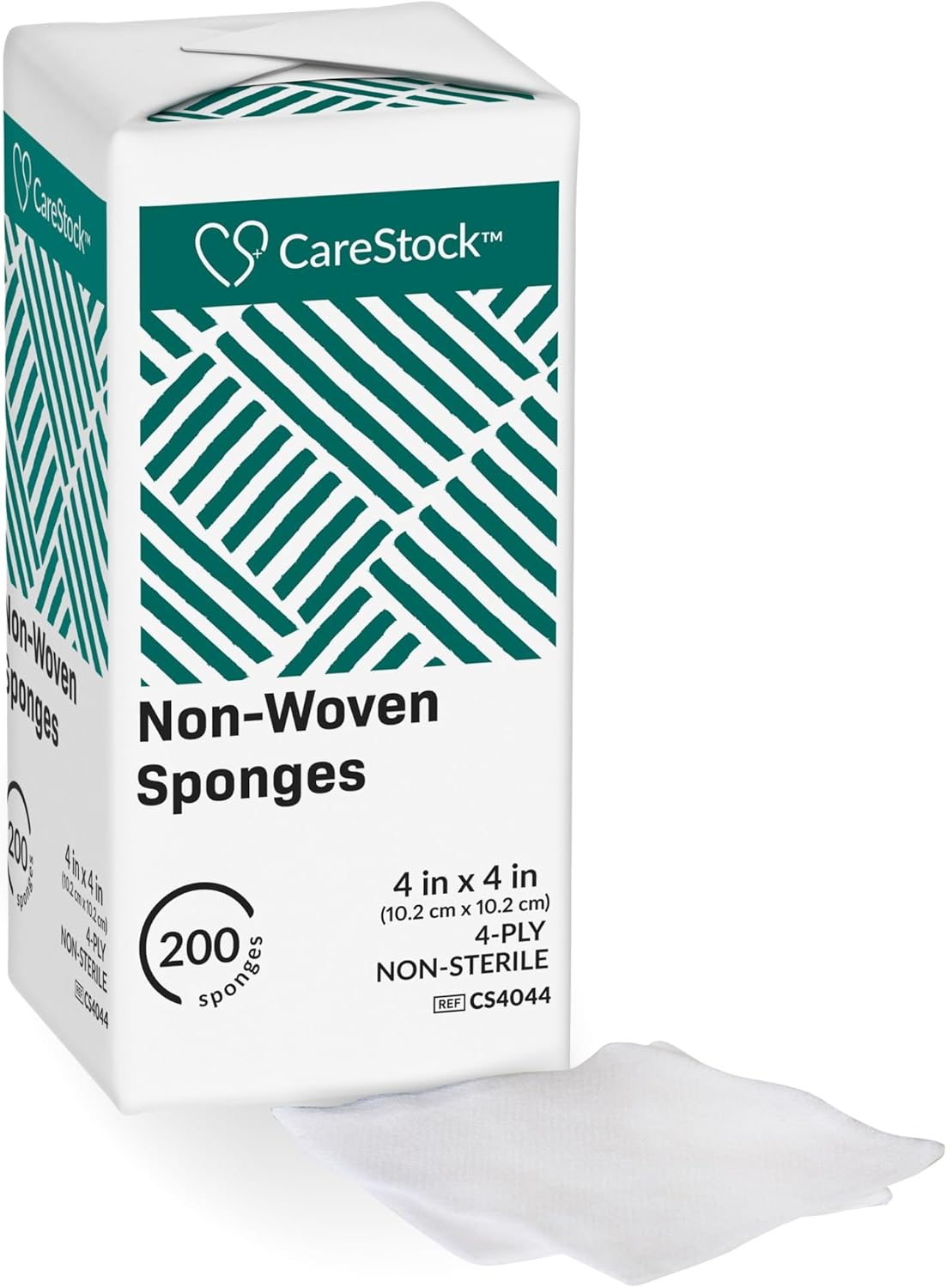 CareStock Gauze Pads 4x4 [2000 Count] – 4-Ply Non-Woven Gauze Sponges, Non-Sterile, Soft, Lint-Free, Highly Absorbent Medical Grade Cotton for Wound Care, First Aid & Medical Use
