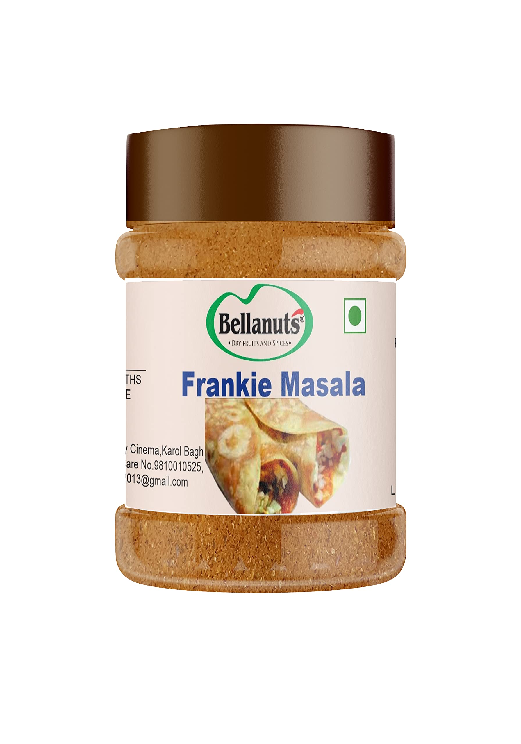 Bellanuts Frankie Masala | Wrap Seasoning Masala Powder | Kathi Roll Masala | Organic Special Frankie Masala | No Artificial Colour | No Preservative | No Chemical150 Gm (B07T8LPJC6) Amazon Price History, Amazon Price Tracker