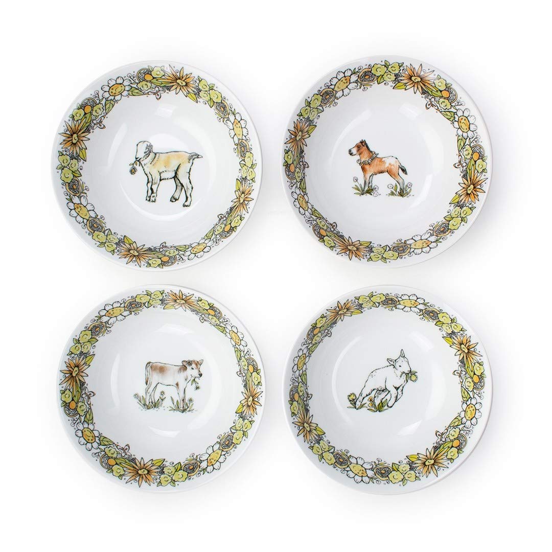 Everything Kitchens Baby Barnyard Animals Colección vajilla
