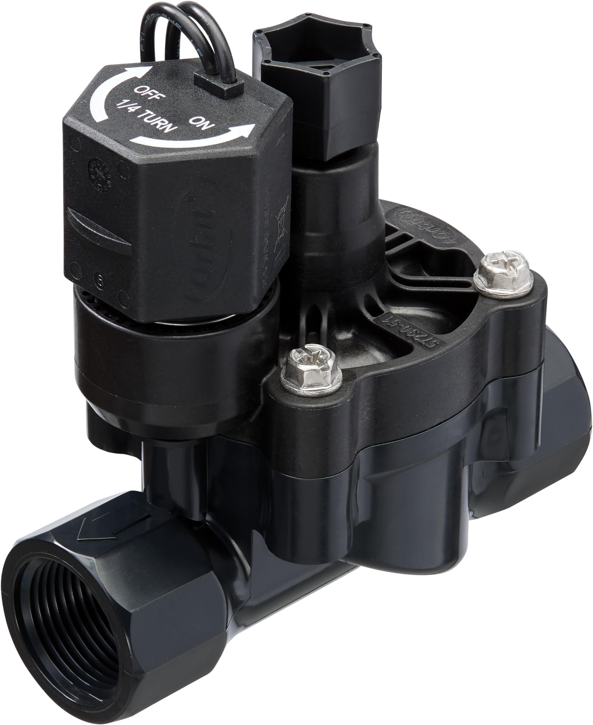 Orbit 57290 3/4 Inch Female Pipe Thread Automatic Flow Control-57290 Underground Sprinkler Inline Valve, Black