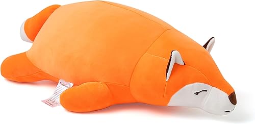 Niuniu Daddy Peluche de zorro  Almohada grande de peluche de 236 pulgadas para niños  Almohada de cuerpo suave Kawaii jumbo para niños  Juguete de