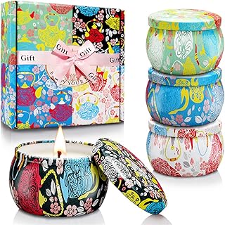 Sponsored Ad - Candles Gifts for Women, 4 Pack Scented Candle Gift Set for Birthday, Anniversary, Thank You Gift, Stress R...