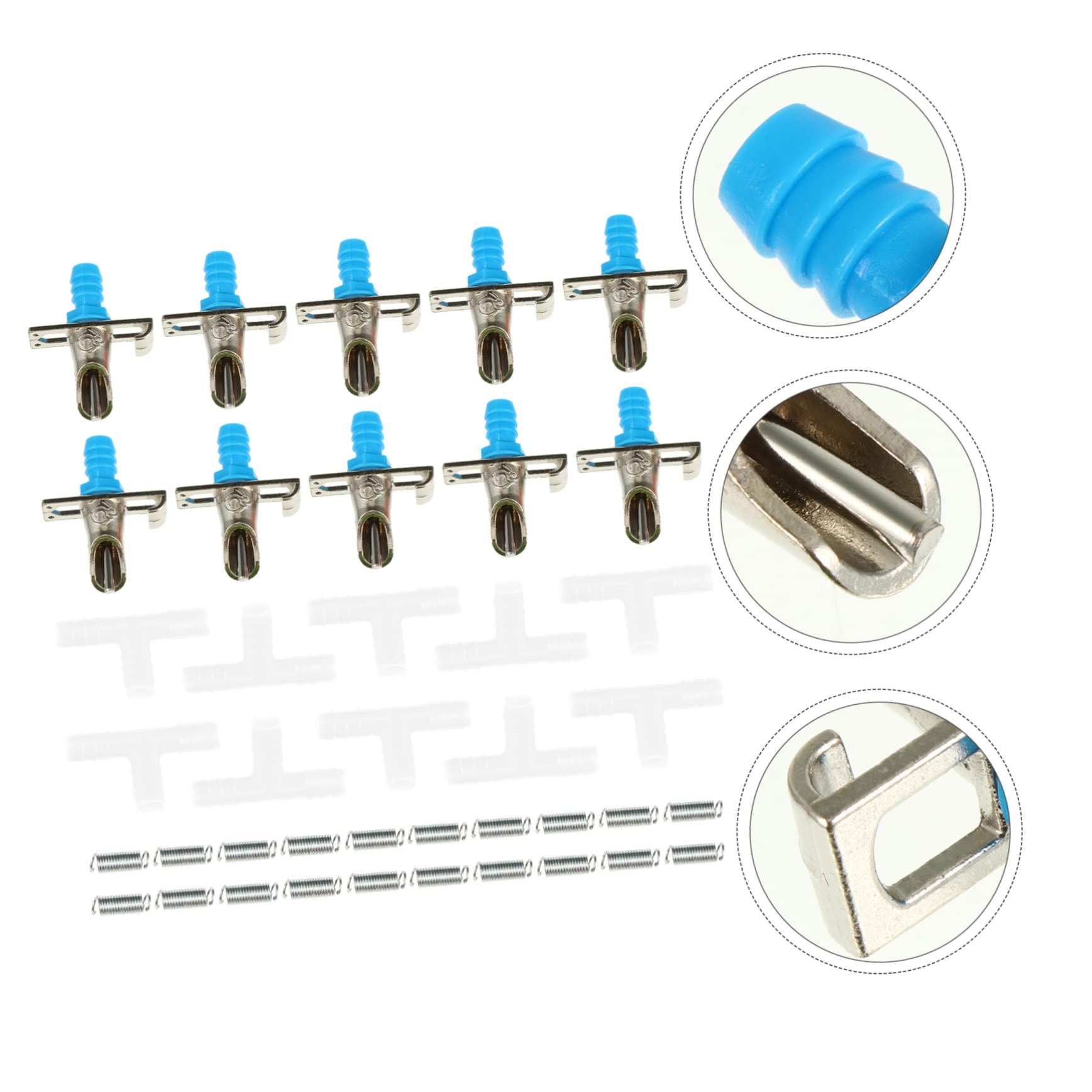 FOMIYES 3 Set Di Attrezzatura Per Bere Per Topi Abbeveratoio A Molla Alimentatore Automatico Per Gabbia Comodo E Pratico 10 Pezzi * 3