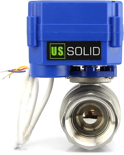 Miniatura 23 de U.S. Solid Válvula de bola motorizada - Válvula de bola eléctrica de latón de 1/2", puerto completo, 9-24V AC/DC y configuración de ruptura positiva