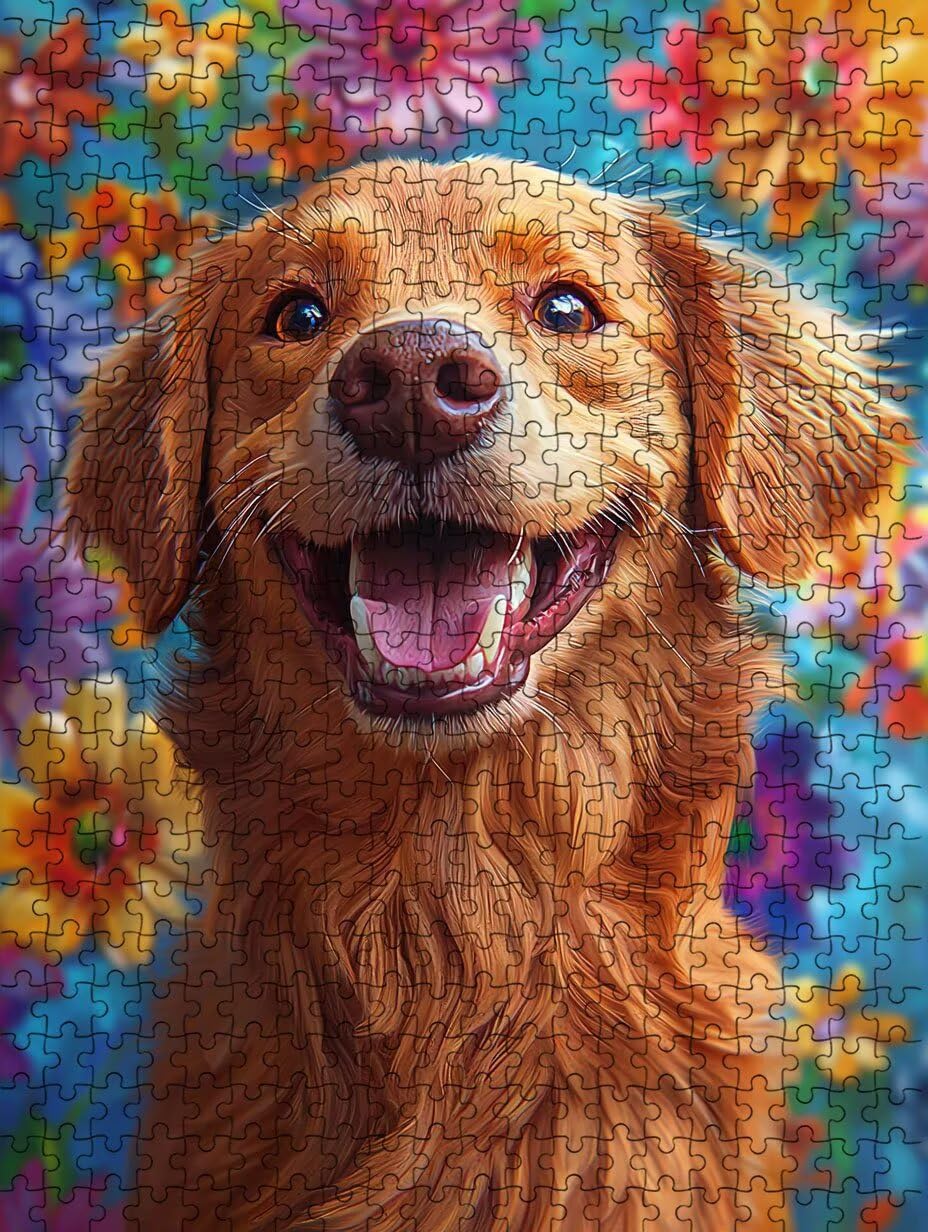 Puzzle 6000 sztuk, urocze puzzle dla psów dla dorosłych 6000, drewniane puzzle, klasyczne gry edukacyjne, niemożliwe wyzwanie, gry i zajęcia rodzinne, prezent kreatywny DX0YL1-514