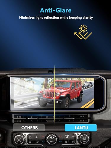 Miniatura 7 de LANTU Para 2 piezas 2024 Wrangler JL & 2024 Gladiator Accesorios para Wrangler JL2024 Gladiator Rubicon Nano Navigation Protector de pantalla de