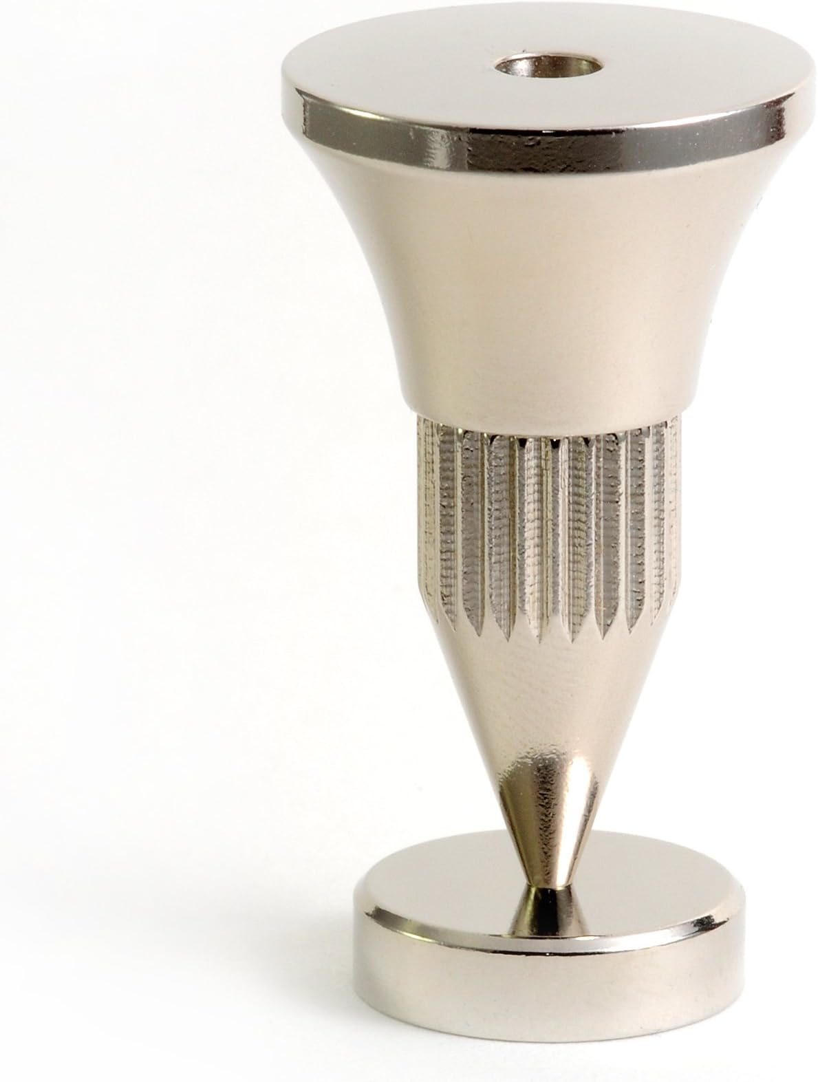 8 Hi Fi & Speaker Spikes with Floor or Shelf Shoes - Nickel Plated Audio Isolation Cone Feet ISOFEE01
