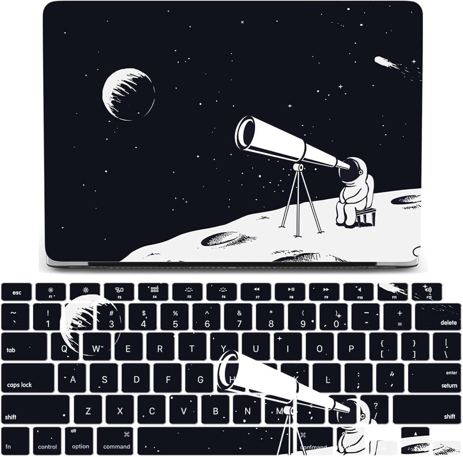 IVY Astronaut Case for MacBook Pro (16-inch, 2019-2020, Models: A2141) Hard Shell Case with Keyboard Cover Set - D