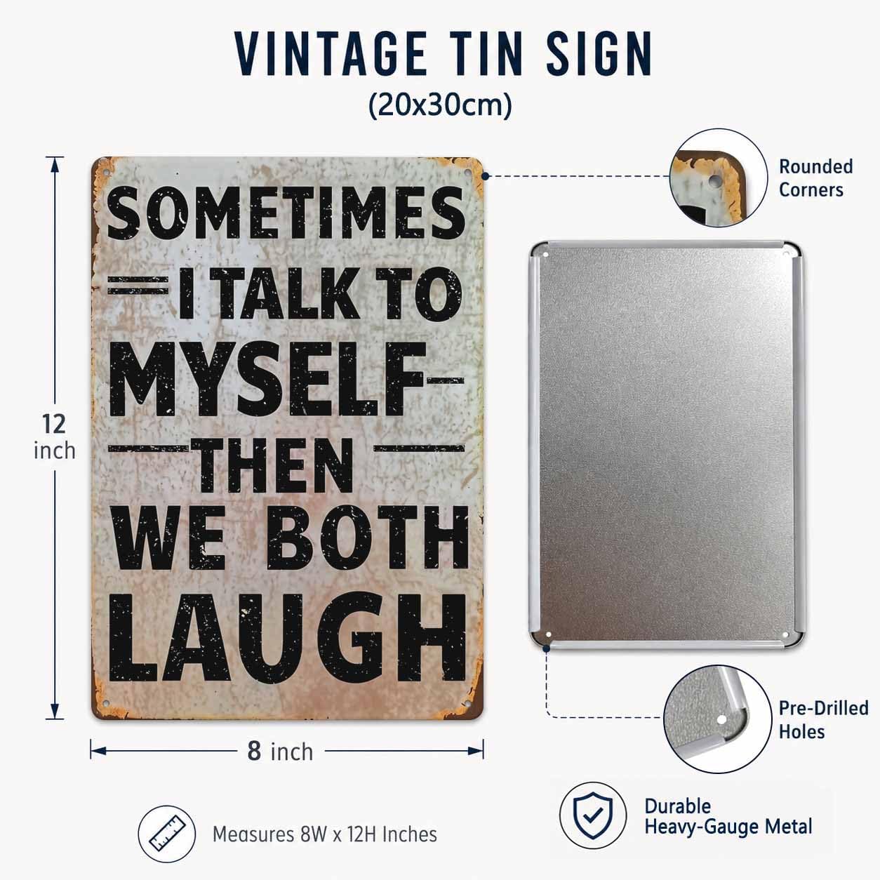 Funny Metal Signs 8X12 Inch Whimsy Home Wall Decor for Bedroom image 2