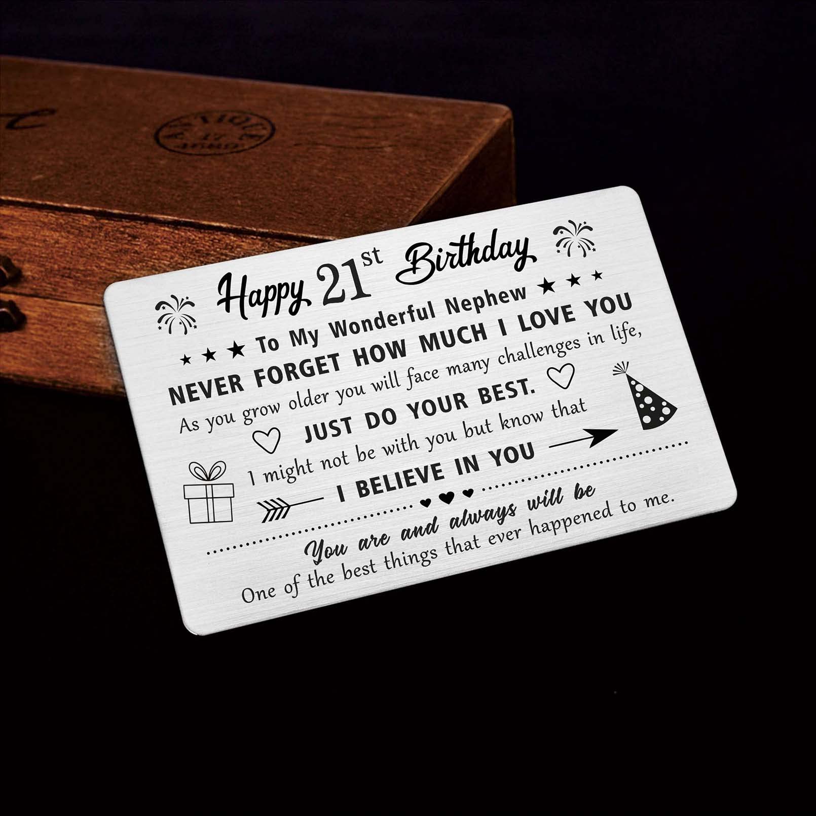 Regalo Per La Nonna Dai Nipoti FANTASTICI BIGLIETTI DI Auguri Il 21°  Compleanno Nipote 21 Auguri Nonna, image size:1610x1610