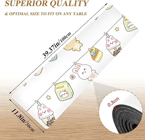 Miniatura 2 de Salvamanteles largos de dibujos animados de animales lindos para ollas y sartenes calientes, agarraderas resistentes al calor y alfombrilla