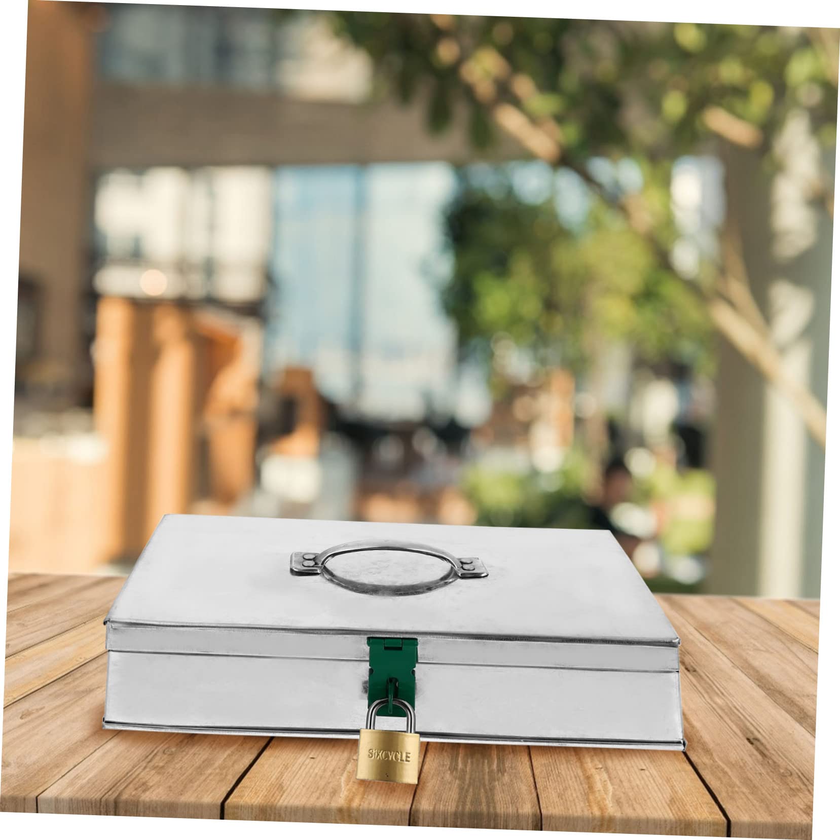 Amazon.co.jp: WATIIFUFU シーシーアイアン製収納ボックス 鍵付き 持ち