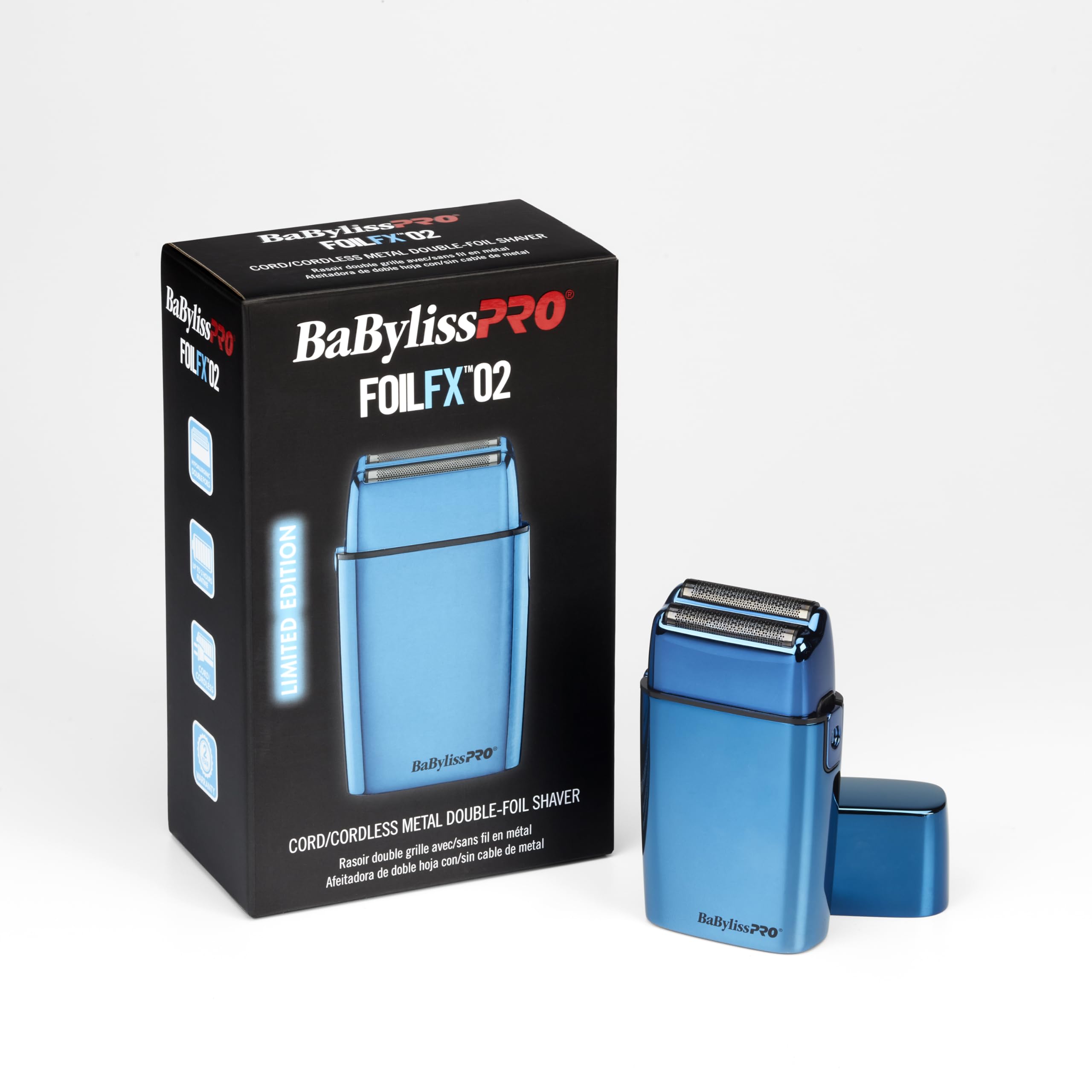 【希少】BaBylissPRO FOILFX02 ダブルフォイルシェーバー BaBylissPRO FOILFX02 Cordless Gold Metal Double Foil Shaver