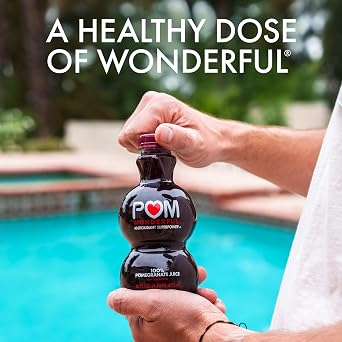 POM Wonderful 100% Pomegranate Juice, 16 Ounce Bottle (Pack of 6)