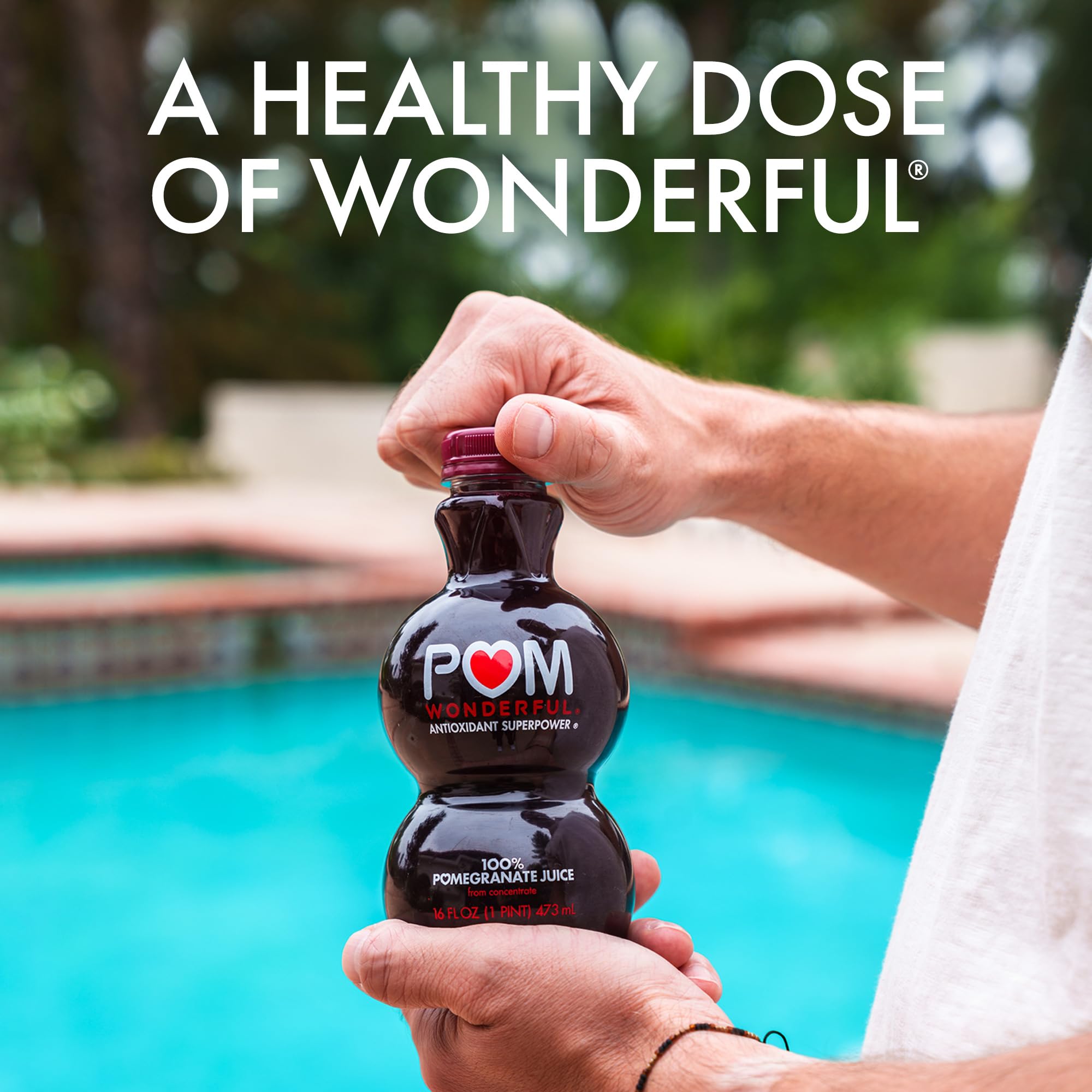 Amazon.com : POM Wonderful 100% Pomegranate Juice, 16 Ounce Bottle