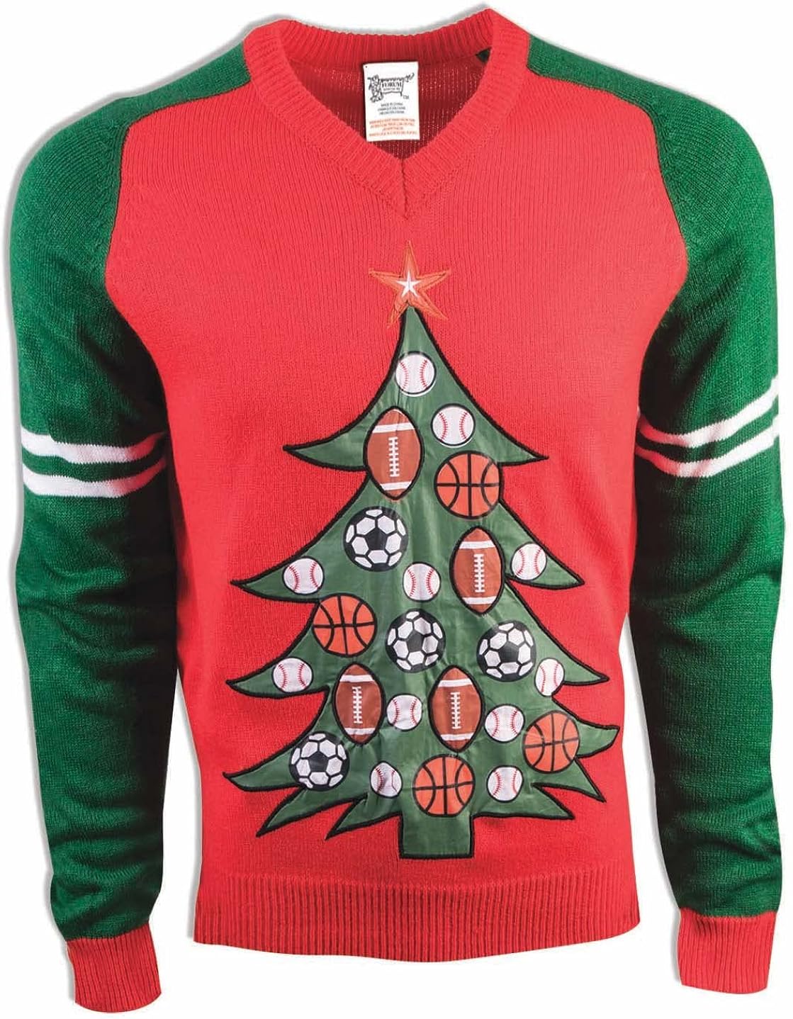 Vista 4 de Forum Novelties Suéter de Navidad Adornos Traje Adulto (L)