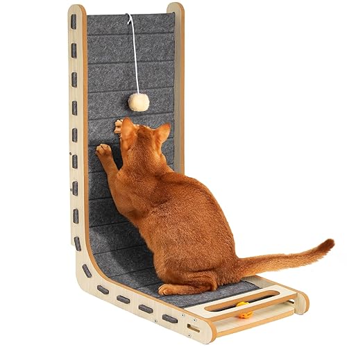 Cat Scratch Pad with Ball Toy Vertical Cat Scratching Board
