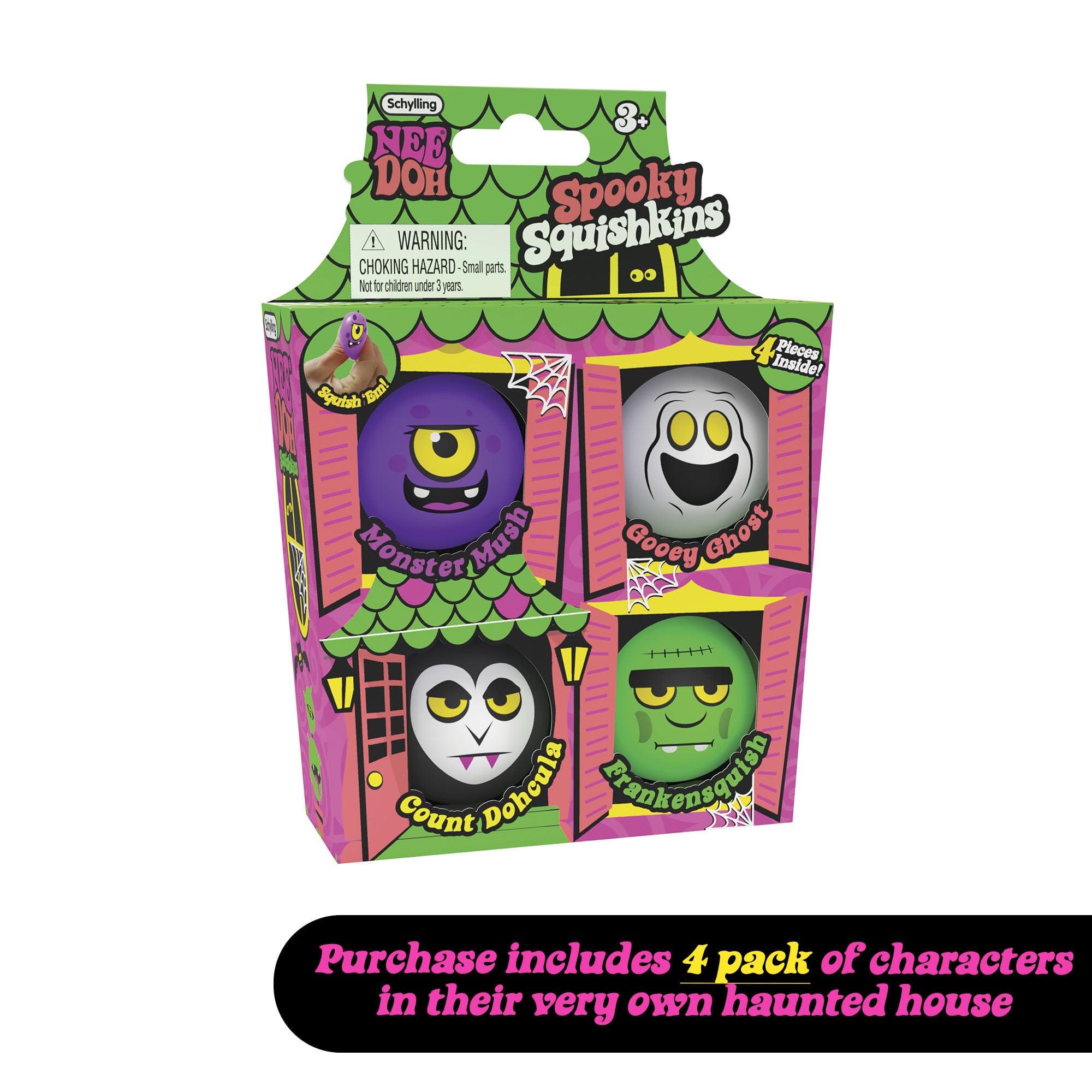Amazon.com: Schylling NeeDoh Squishkins Haunted House