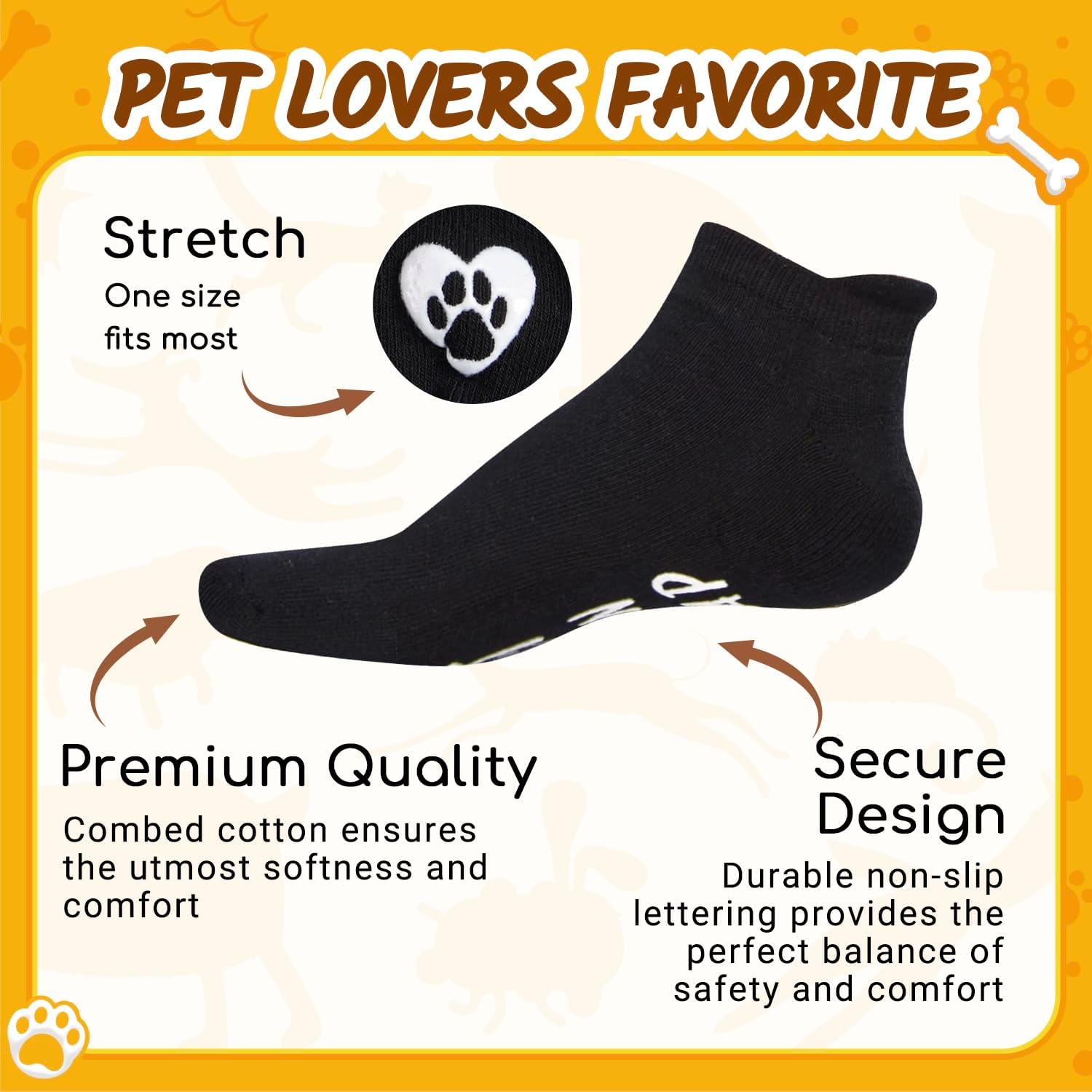 HAPPYPOP Funny Dog Lover Gifts - Men Women Socks for Dog Mom Dad, Birthday Gifts with Cards - Image 5