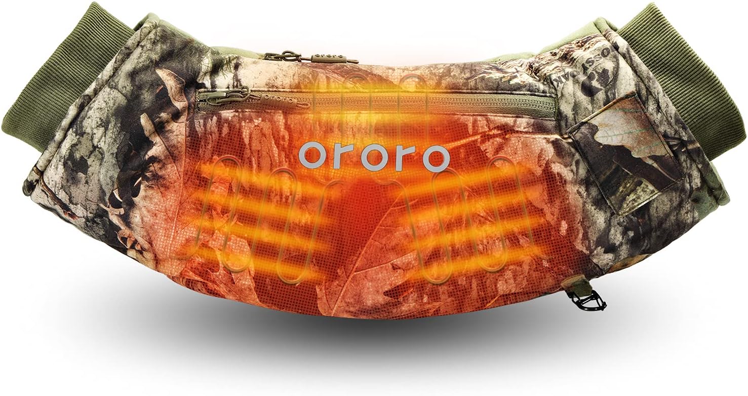 ORORO Heated Hand Warmer Pouch, Up to 14 Hours of Warmth, Heated Hand Muff with USB-C Rechargeable Battery
