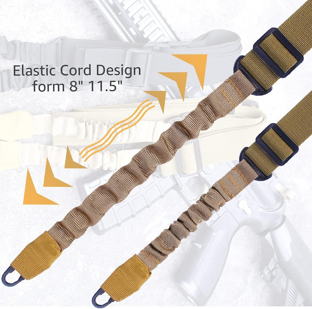 JIQIYOYU Sling Mount for Mlok QD,Reduce Metal Collision When Using,Length Adjustable Sling with Larger Metal Hooks. : Sports & Outdoors