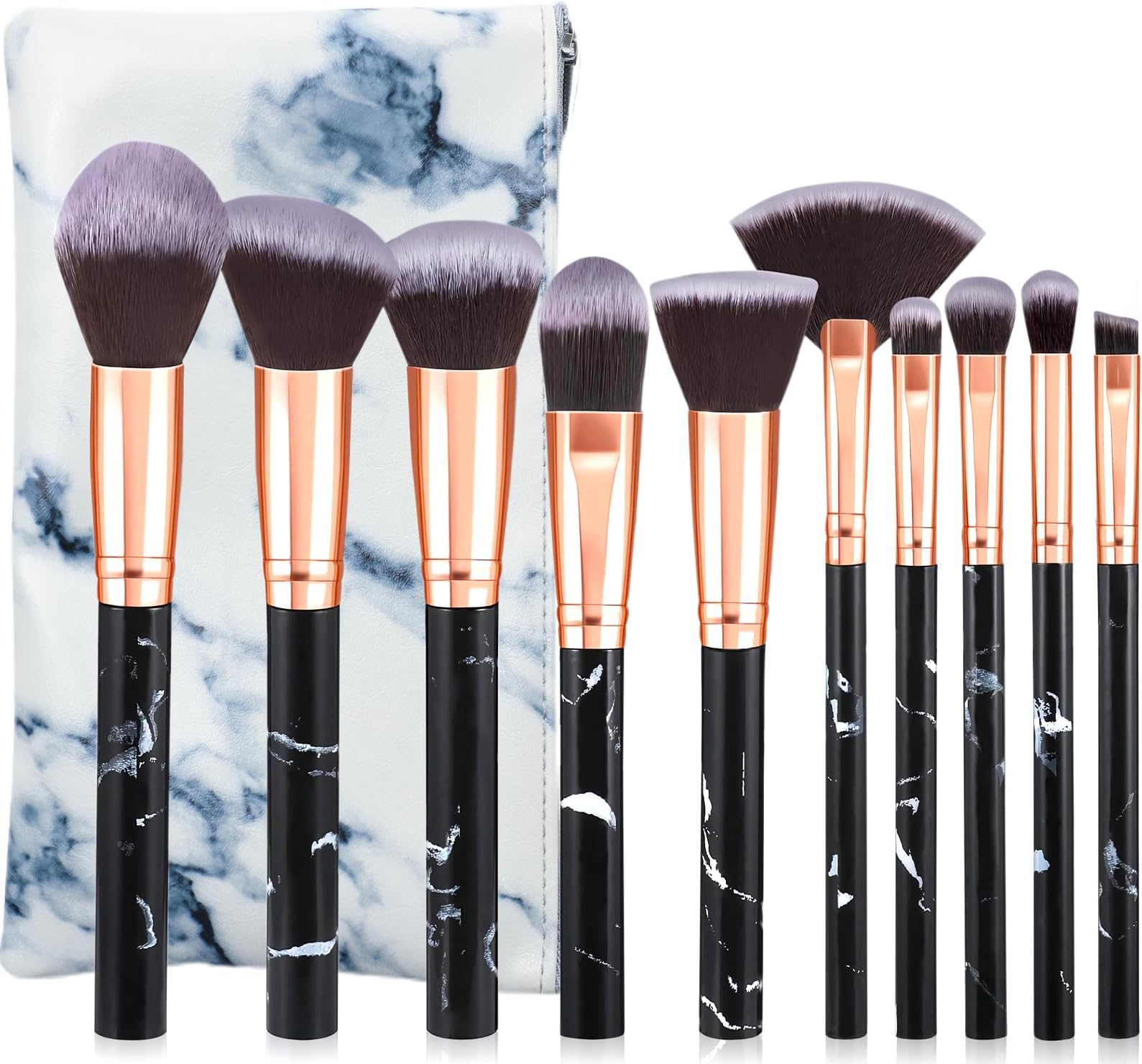 10 pcs makeup brushes with bag