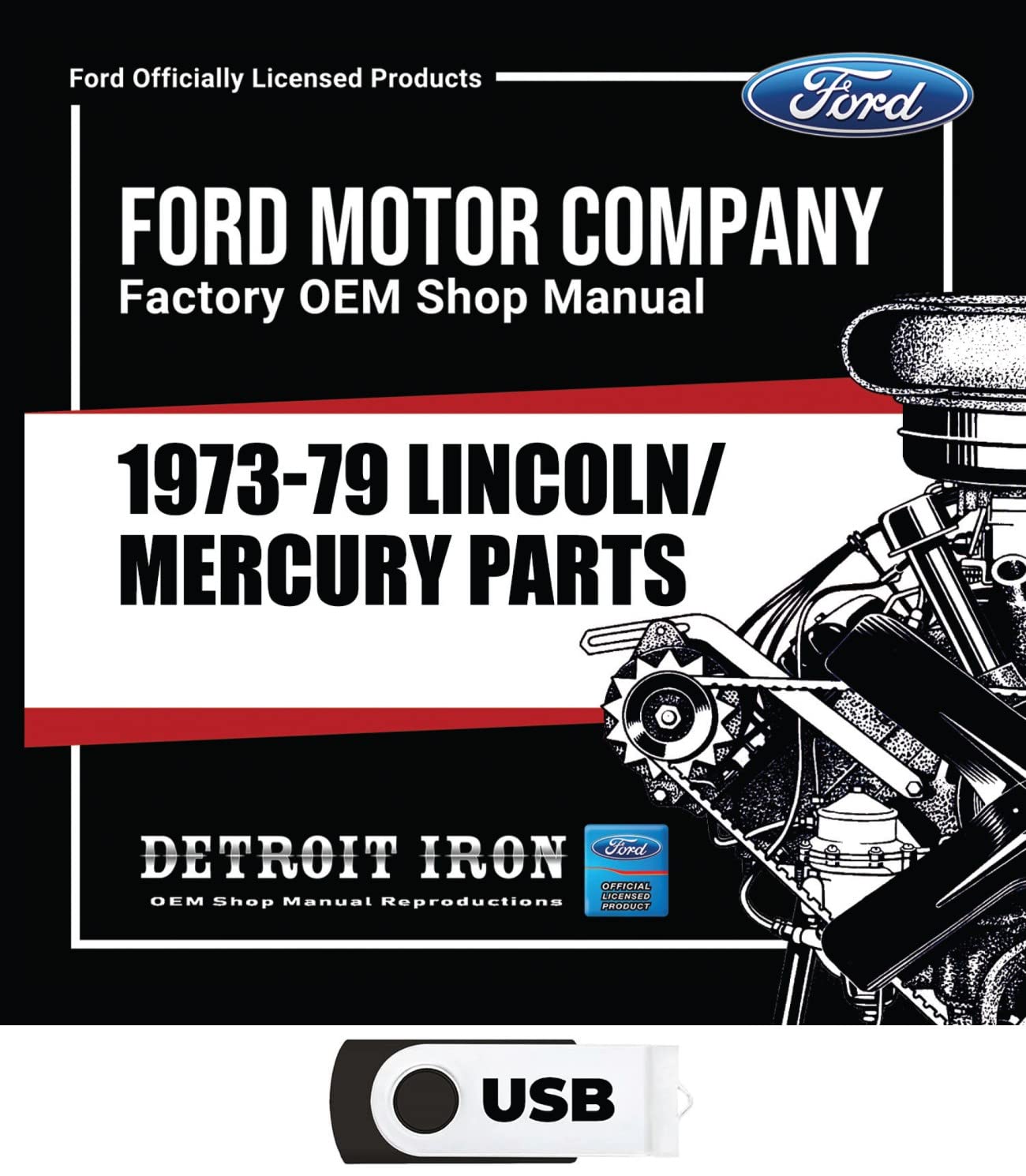 1973-1979 Lincoln / Mercury Parts Manuals (Only) on USB