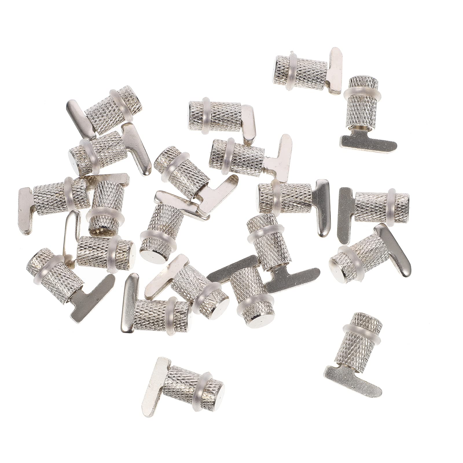Lurrose 20 Pezzi Pioli di Supporto per Mensole in Metallo, Clip per Ripiani di Mobili, Staffe per Scaffalature, Adatti per Armadi, Librerie e Mobili Fai da Te
