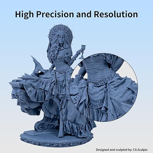 Miniatura 10 de Siraya Tech Resina de impresora 3D rápida similar a ABS de 4.4 lbs, curado UV, no frágil, alta precisión, líquido de fotopolímero estándar para