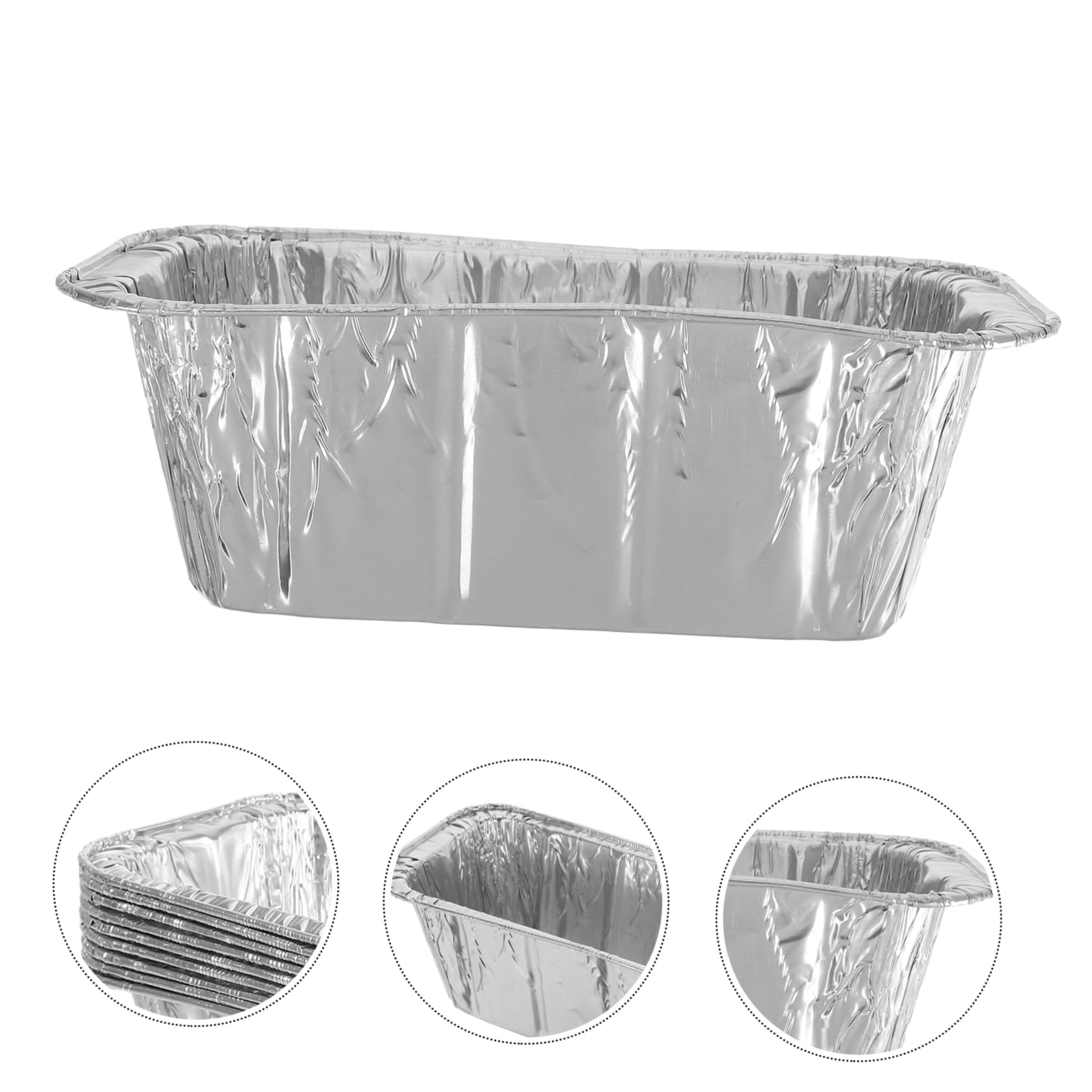 Abaodam Leccarde in Alluminio per Griglia 30 Pezzi, Vassoi Raccogli Grasso per Barbecue e Forno, Resistenti Alte Temperature, Compatibili Accessori Patio Cucina All'aperto