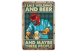 Retro Metal Tin Sign Wall Decor - Welding Enthusiast Gift